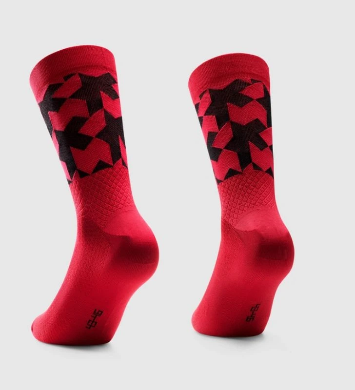 ASSOS Calcetines Monogram Socks EVO Katana Red 4 ASSOS Calcetines Monogram Socks EVO Katana Red - Imagen 2