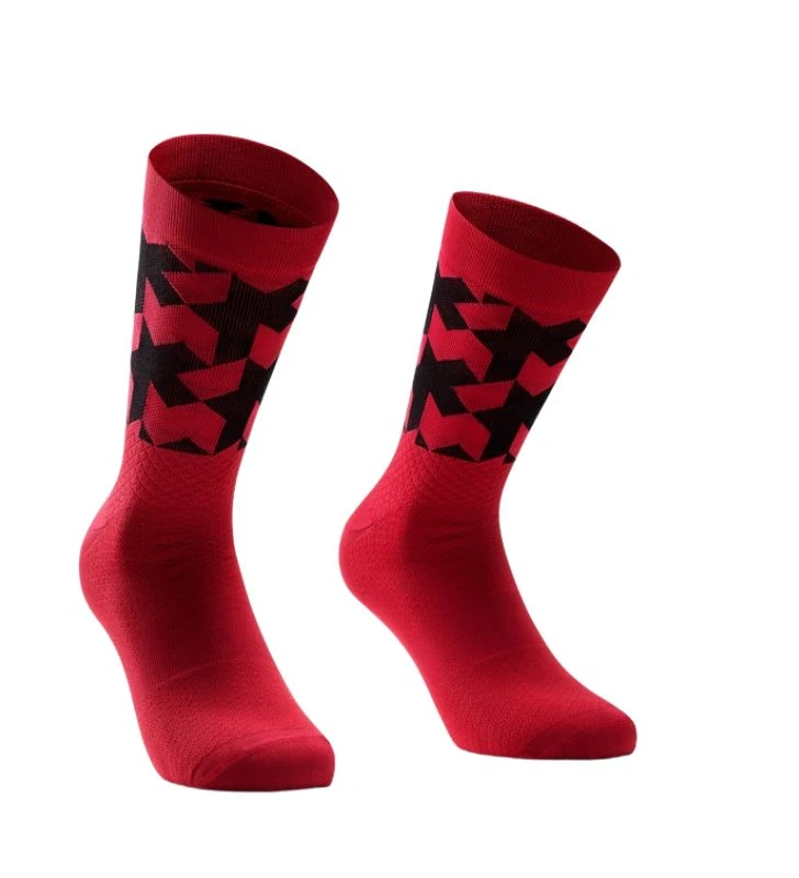 ASSOS Calcetines Monogram Socks EVO Katana Red 3 ASSOS Calcetines Monogram Socks EVO Katana Red