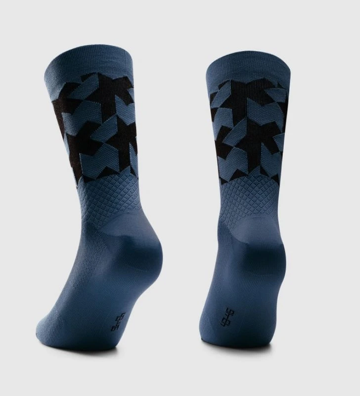 ASSOS Calcetines Monogram Socks EVO Stone Blue 4 ASSOS Calcetines Monogram Socks EVO Stone Blue - Imagen 2
