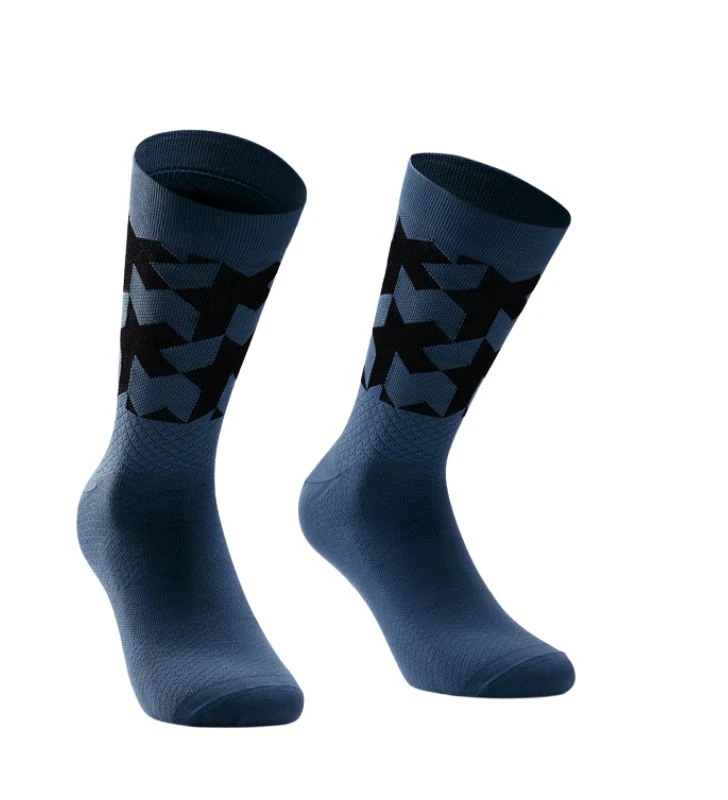 ASSOS Calcetines Monogram Socks EVO Stone Blue 3 ASSOS Calcetines Monogram Socks EVO Stone Blue