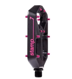 CRANKBROTHERS Pedales Stamp 7 Negro / Rosa -Bicicletas Eléctricas crankbrothers pedales stamp 7 negro rosa 1