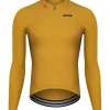ETXEONDO Maillot Manga Larga Alde Amarillo Mostaza -Bicicletas Eléctricas etxeondo maillot manga larga alde amarillo mostaza