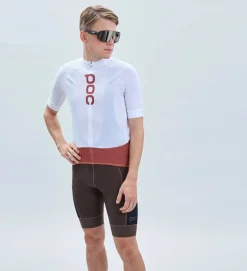POC Maillot Manga Corta Essential Road Logo Blanco / Himalayan Salt -Bicicletas Eléctricas poc maillot manga corta essential road logo blanco himalayan salt 2