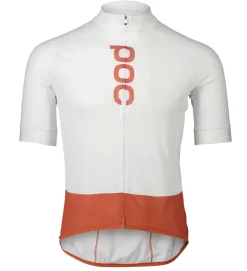 POC Maillot Manga Corta Essential Road Logo Blanco / Himalayan Salt
