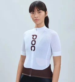 POC Maillot Manga Corta Mujer Essential Road Logo Blanco / Marrón -Bicicletas Eléctricas poc maillot manga corta mujer essential road logo blanco marron 2