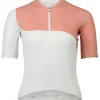 POC Maillot Manga Corta Mujer Essential Road Print Blanco / Coral 1 POC Maillot Manga Corta Mujer Essential Road Print Blanco / Coral -Bicicletas Eléctricas poc maillot manga corta mujer essential road print blanco coral