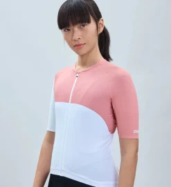 POC Maillot Manga Corta Mujer Essential Road Print Blanco / Coral -Bicicletas Eléctricas poc maillot manga corta mujer essential road print blanco coral 2