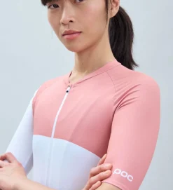 POC Maillot Manga Corta Mujer Essential Road Print Blanco / Coral -Bicicletas Eléctricas poc maillot manga corta mujer essential road print blanco coral 3