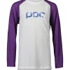 POC Maillot Manga Larga Junior Essential MTB Blanco / Morado -Bicicletas Eléctricas poc maillot manga larga junior essential mtb blanco morado