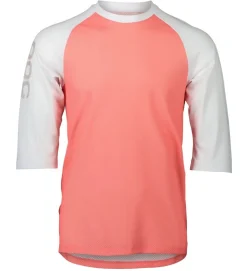 POC Maillot MTB Pure Manga 3/4 Coral / Blanco