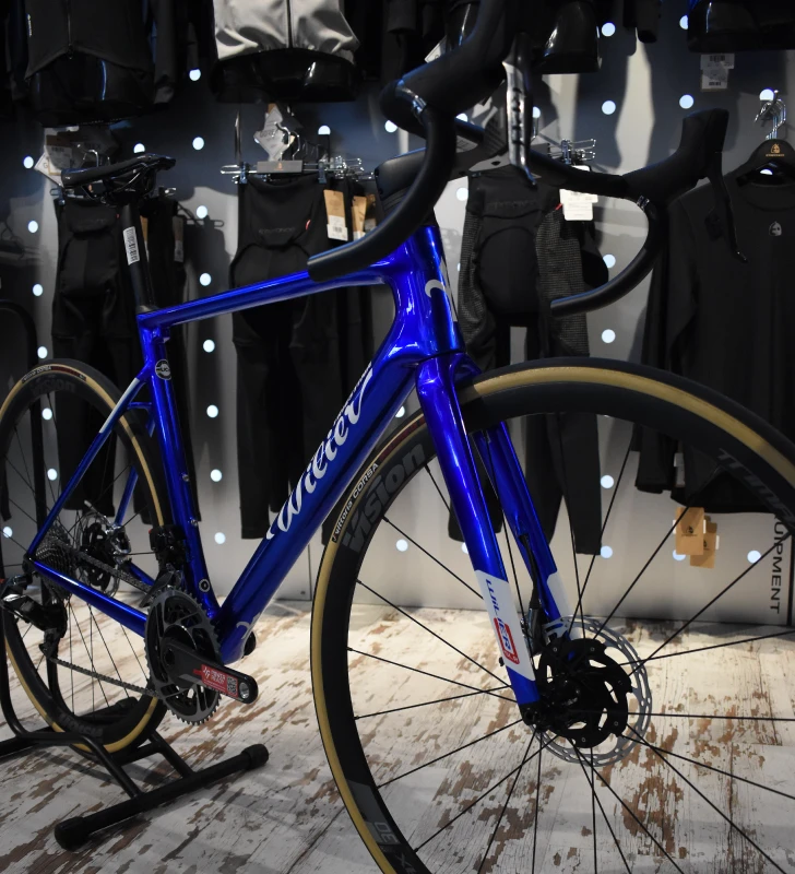 Wilier Triestina WILIER 0 SLR Sram Red Etap AXS 2x12 XDR / Vision Trimax 30 Alu - Azul 6 Wilier Triestina WILIER 0 SLR Sram Red Etap AXS 2x12 XDR / Vision Trimax 30 Alu - Azul - Imagen 4
