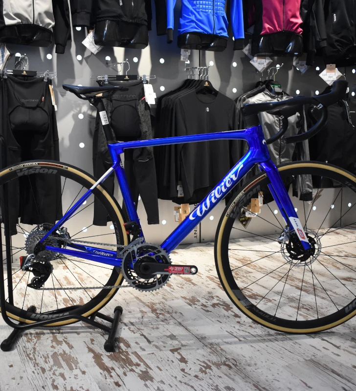 Wilier Triestina WILIER 0 SLR Sram Red Etap AXS 2x12 XDR / Vision Trimax 30 Alu - Azul 8 Wilier Triestina WILIER 0 SLR Sram Red Etap AXS 2x12 XDR / Vision Trimax 30 Alu - Azul - Imagen 6